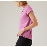 Athleta S Outbound Twist Tee Shirt Top Supima Cotton Size Small Maritima Pink Photo 2