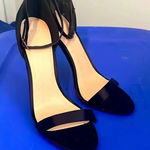 ASOS Black Ankle Strap Heels Minimalist Evening Party Dress Shoes Photo 0