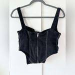 ZARA NWOT  Denim Corset - Black - S Photo 8