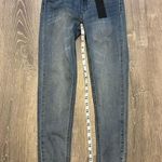Black Label  High Waist Ankle Skinny Jeans Size 1/26 Stretch Frayed Hem NWT Photo 3
