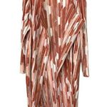 Chico's Travelers Size 2 Multicolor Abstract Open Front Gauze Duster Cardigan Photo 0