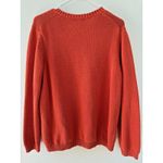 Vintage LL Bean Sweater Womens Large Orange Fisherman Classic Preppy Chunky Photo 1