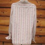 Vintage 70s Blue Pink Bow Top Blue Size L Photo 6