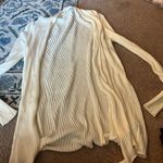 J. McLaughlin  Women's Ribbed Lightweight Open Front Cardigan - Cream - xs Photo 4