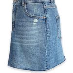 Wild Fable Mini Stretch Denim Raw Edge Hem Distressed Whiskering Detail Photo 2