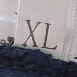 High Waist Nylon Front Pocket Mom Shorts Blue Size XL Photo 5