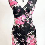 Vintage Y2K Babydoll Dress Floral 2000s 90s Coquette Fairycore Retro Medium Black Photo 0