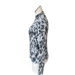 Philosophy NWT  Fuzzy Animal Print Mock Neck Sweater Small Photo 2