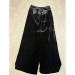 Anthropologie  Black Velvet Wide Leg Dress Pants 0 Photo 5