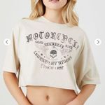 Forever 21  motorcycle graphic cropped tee Photo 0