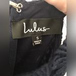 Lulus Navy Blue Love Poem Lace Mini Dress High Neck Halter Sheath Size S Photo 5