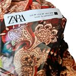 ZARA  ruffle paisley blouse bodysuit size M Photo 3