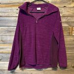 Columbia Women's Sweater Pullover Fleece Sweatshirt Purple Heather Plum Size XL Photo 0