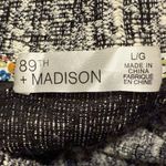 89th & Madison Black Grey Heather‎ Long Sleeve Cardigan Sweater Women’s Large Gray Photo 4