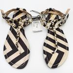 Rue 21 NWT Strappy Gold Studs & Stripes Flat Sandals Size 7 Photo 1