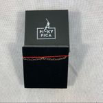 NWT Picky Pica Silver Bracelet with combination of Hearts and Red String Photo 8