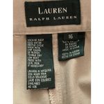Lauren Ralph Lauren Women’s Khaki Pleated Pants Size 16 Cotton High Waist Photo 4