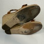 Kate Spade Tan Floral Espadrille Wedge Sandals Women’s Size 9 VGUC Photo 4