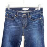 Tory Burch Dark Wash Low Rise Super Skinny Jeans Photo 3