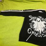 Halloween Ghost Sweater Black Photo 6