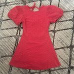 Free People Apricot Rose Eyelet Mini Dress in Strawberry Spritz, Size S NWT $138 Photo 5