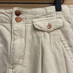 Pilcro  Anthropologie Size 29 (8) Pleated High Rise Wide Leg White Jeans Photo 4