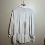 Danielle Bernstein ‎ Textured Woven Baby-Doll Mini Dress Photo 5