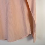 Ann Mashburn Orange White Striped Cotton Popover Shirt Blouse USA Photo 3