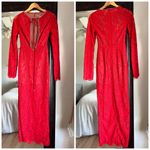 House Of CB Lisandra Dress Red Lace Maxi Dress Christmas New tags XS Photo 2