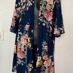Flora Nikrooz Flora navy blue floral cover-up cardigan Photo 0