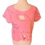 Vtg 80S OOAK pink flash dance top Size M Photo 0