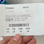 Penbrooke Sz 10 One Piece Swimsuit Tummy Control Ruched Side Bikini Bottom Blue Photo 6