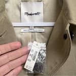 Madewell Single Breasted Trench Coat in Heritage Khaki Tan Size Small NWT Photo 7