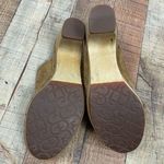 UGG  Abbie Women's 7 Brown Suede Clogs Mules Wood Heel Studded Closed Toe Slip On Photo 4