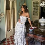 House Of CB  Chicca Blue Floral‎ Top nwot size XS D/DD Photo 8