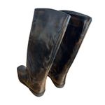 Free People NEW  Black Brown Like Lightning Tall Boots Size 8 Tortoise Riding Photo 9