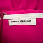Amanda Uprichard  Mandy Strapless Midi Dress In Hot Pink Photo 9
