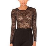 House Of CB  Carmine Black Lace Bodysuit Photo 0