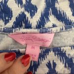 Lilly Pulitzer Women Size Medium Dress Blue Pink Print Ophelia Swing Coral Iris Photo 6