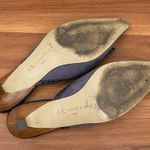 Anne Klein Vintage AK Plum Purple Suede Leather Pointy Kitten Heels Mules 6.5M Photo 14