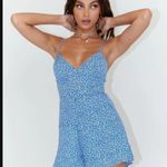 Princess Polly Mi Amor Blue Floral Cut Out Romper 6 Photo 3