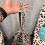 Cynthia Rowley  Snake Print Shoulder Bag with Gold Accents Photo 5