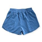 SheIn SXY Blue Drawstring Waist Asymmetrical Hem Shorts Photo 4