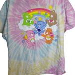 Care Bears Women Unisex Graphic Tee Size Medium M Pastel Tiedye Pink Photo 0