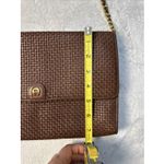 Etienne Aigner Vintage  Woven Brown Crossbody Shoulder Handbag Photo 12