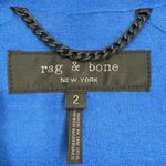 Rag and Bone  Lexington 100% Wool Blazer Jacket Blue Size 2 Designer Minimalist Photo 2