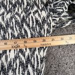 ZARA Boho Tunic Top Dress S Black Cream Ikat Print Crochet Embroidered V Neck Photo 8