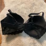 Victoria's Secret  Dream Angels 38DD Lined Demi Black Lace Sides Photo 2