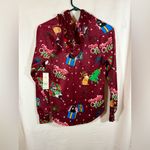 No Boundaries  Drawstring Hooded Fleece Christmas Cats Naughty Nice Sz XS 0-2 NWT Photo 3