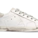 Golden Goose  Superstar Genuine Leather Low Top Distressed Sneakers White 39 Photo 0